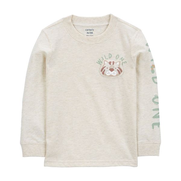 Camiseta-Manga-Beige-Bebes-Niños-Carter-s-18M
