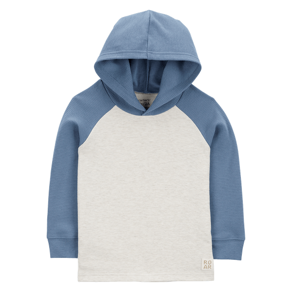 Camiseta-Manga-Larga-con-Capota-Azul-y-Gris-Niños-Carter-s-4T