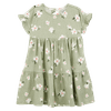 Vestido-Manga-Corta-Flores-Verde-Niñas-Carter-s-4T