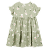 Vestido-Manga-Corta-Flores-Verde-Niñas-Carter-s-4T