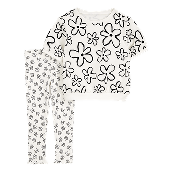 Set-Blusa-y-Pantalon-Flores-Blanco-Bebes-Niñas---Carter-s-4T