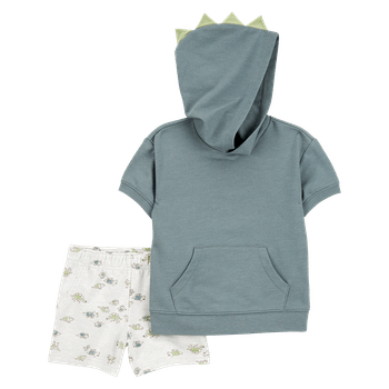 Set-Camiseta-con-Capota-y-Short-Dinos-Niños---Carter-s-4T