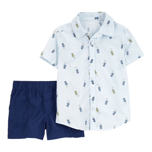 Set-Camisa-Estampada-y-Short-Azul-Niños---Carter-s-3T Set-Camisa-Estampada-y-Short-Azul-Niños---Carter-s-3T