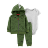 Set-Chaqueta-Verde-Body-Gris-y-Pantalon-Verde-Bebes-Niños---Carter-s-24M