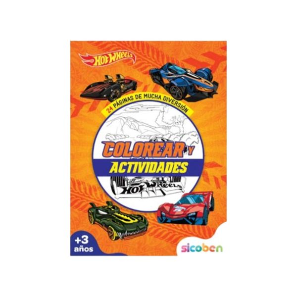 Libro-de-Actividades-y-Colorear-Hot-Wheels---Sicoben