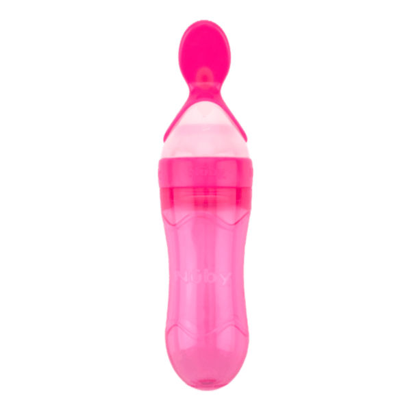 Tetero-Silicona-con-2-Cucharas-Rosa-Nuby