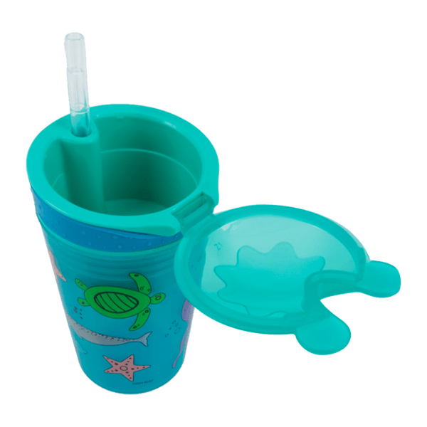 Vaso-Snacks-y-Bebidas-2-en-1-Mundo-Marino-270ml-Nuby