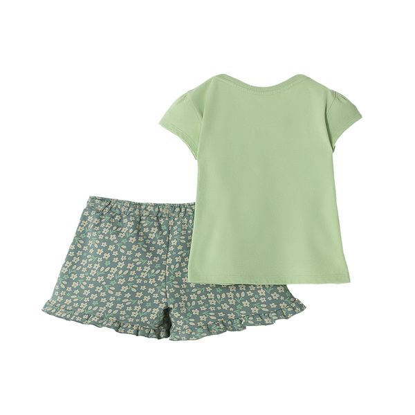 Set-Camiseta-Verde-y-Short-Niñas-Baby-Fresh-2T