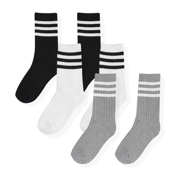 Set-3-Medias-Basicas-con-Franjas-Unisex-Honey-Bees-1-3Y Set-3-Medias-Basicas-con-Franjas-Unisex-Honey-Bees-1-3Y