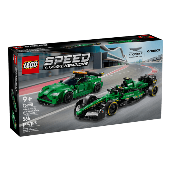 Set-Safety-Car-de-F1-Aston-Martin-y-AMR23-Piezas-564-LEGO Set-Safety-Car-de-F1-Aston-Martin-y-AMR23-Piezas-564-LEGO