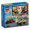 Set-Coches-de-Carreras--Pizza-vs-Camion-de-Bomberos-70-Piezas-LEGO