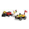 Set-Coches-de-Carreras--Pizza-vs-Camion-de-Bomberos-70-Piezas-LEGO