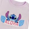 Camiseta-Manga-Corta-Morada-Niñas-Lilo-y-Stitch-4T
