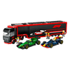 Set-Camion-con-Coches-F1-RB20-y-AMR24-Piezas-1086-LEGO