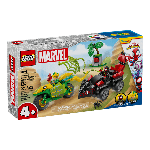 Set-Spin-y-Electro--Duelo-de-Vehiculos-Dinosaurio-124-Piezas-LEGO