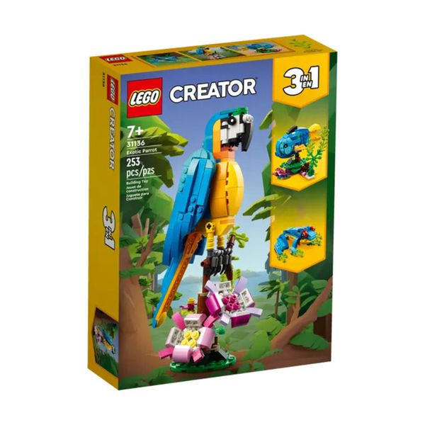 Set-Loro-Exotico-253-Piezas-LEGO Set-Loro-Exotico-253-Piezas-LEGO