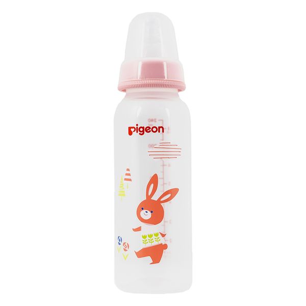 Tetero Flexible Decorado Conejo Rosado 8Oz - Pigeon