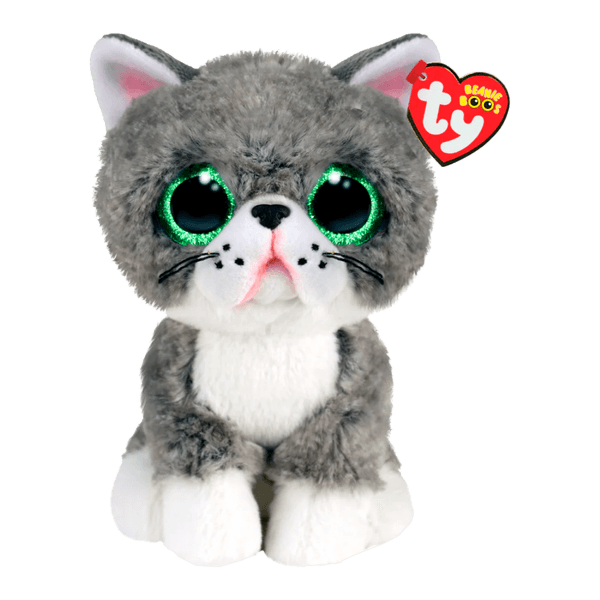 Peluche-Beanie-Boos-Fergus-Gato-Gris-15cm-Ty