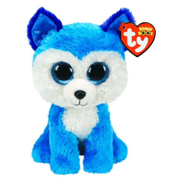 Peluche-Beanie-Boos-Prince-Husky-Azul-15cm-Ty