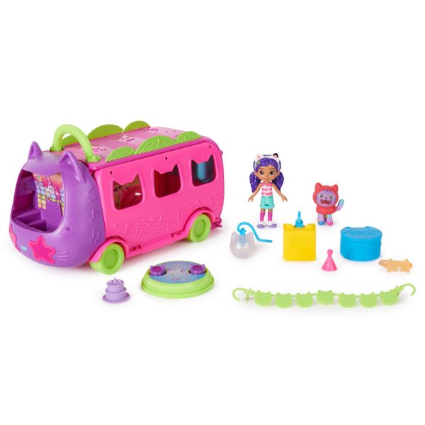 Set-Autobus-de-Fiesta-Gatuno-Gabbys-Dollhouse Set-Autobus-de-Fiesta-Gatuno-Gabbys-Dollhouse