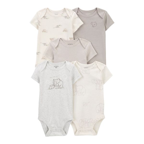 Set-5-Bodies-Manga-Corta-Surtidos-Bebes-Unisex-Carter-s-PRE
