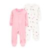 Set-2-Pijamas-Enterizas-Rosa-y-Blanca-Bebes-Niñas-Carter-s-3M