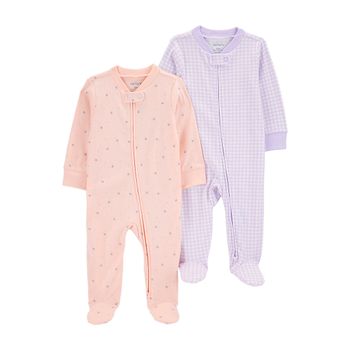 Set-2-Pijamas-Enterizas-Rosa-y-Morada-Bebes-Niñas-Carter-s-3M