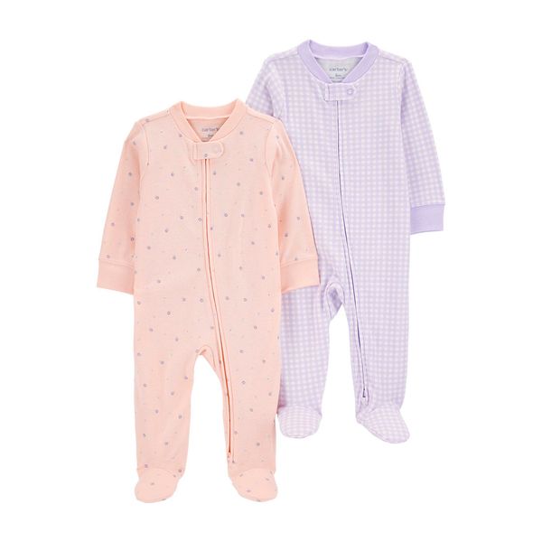 Set-2-Pijamas-Enterizas-Rosa-y-Morada-Bebes-Niñas-Carter-s-3M