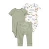 Set-2-Bodies-Surtidos-y-Pantalon-Verde-Bebes-Niños-Carter-s-6M