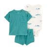 Set-Body-Camiseta-y-Short-Aguamarina-Bebes-Niños-Carter-s-18M