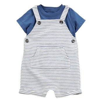 Set-Camiseta-Azul-y-Overol-Rayas-Bebes-Niños-Carter-s-12M
