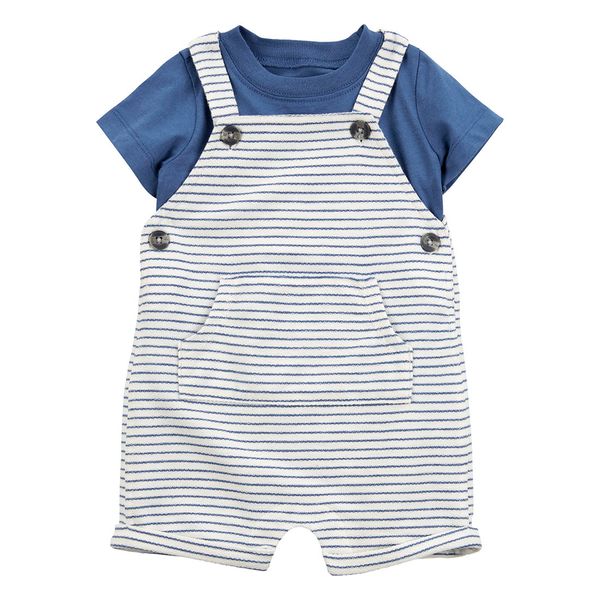 Set-Camiseta-Azul-y-Overol-Rayas-Bebes-Niños-Carter-s-18M Set-Camiseta-Azul-y-Overol-Rayas-Bebes-Niños-Carter-s-18M