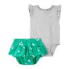 Set-Body-Gris-y-Short-Verde-Bebes-Niñas-Carter-s-12M