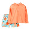 Traje-de-Baño-2-Piezas-Rayas-Naranjas-Bebes-Niños-Carter-s-12M