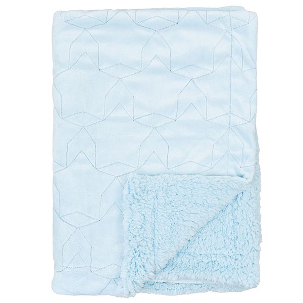 Manta-Bordada-Stars-Azul-Bebes-Niños-Monbaby Manta-Bordada-Stars-Azul-Bebes-Niños-Monbaby