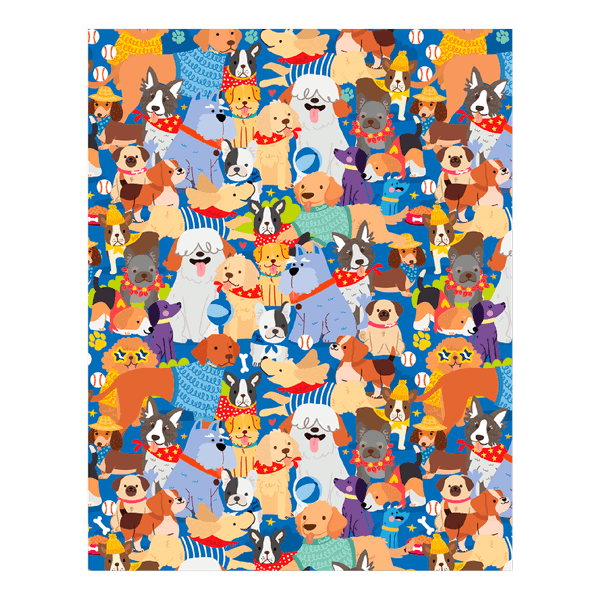 Cobija-Infantil-Estampado-Perros-La-Pequeña-Galeria