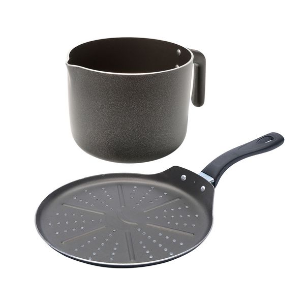 Combo-Parilla-Antiadherente-para-Arepas---Jarro-Lechero-de-1.5L---Universal Combo-Parilla-Antiadherente-para-Arepas---Jarro-Lechero-de-1.5L---Universal
