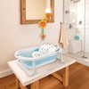 Bañera-para-Bebe-Plegable-Hawai-Plus-Azul---Happy-Baby