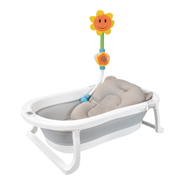 Bañera-para-Bebe-Plegable-Hawai-Plus-Gris---Happy-Baby