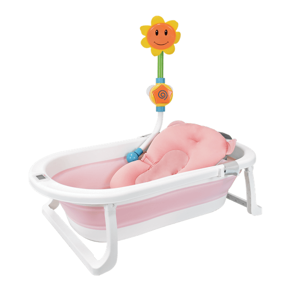 Bañera-para-Bebe-Plegable-Hawai-Plus-Rosa---Happy-Baby