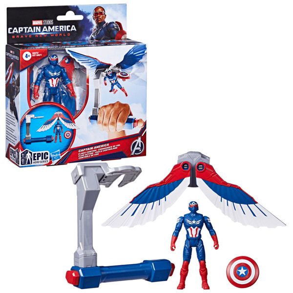 Set-Figura-Epic-Hero-Series-Vuelo-Controlado-Capitan-America-Marvel