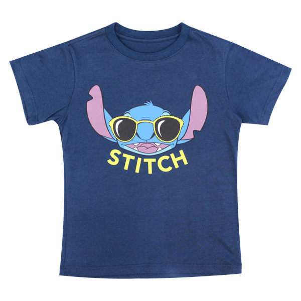 Camiseta-Manga-Corta-Azul-Niños---Lilo-y-Stitch-4T