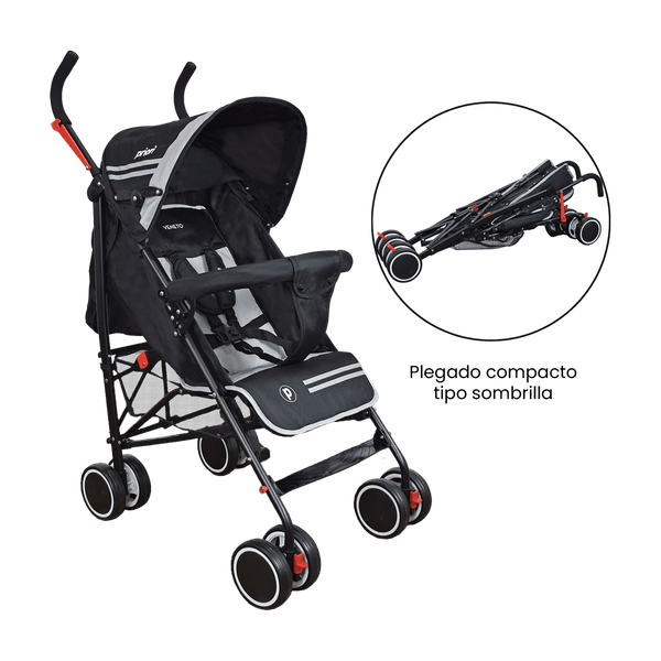 Coche-Paseador-para-Bebe-Veneto-Line-Negro-Priori