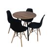 Combo-Comedor-Amaretto---4-Sillas-negras-Dko-Design