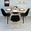Combo-Comedor-Rectangular-Amaretto---4-sillas-Negras-Dko-Design