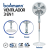 Ventilador-3-en-1-Pedestal-Mesa-Pared-65w-Bowmann
