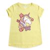 Camiseta-Manga-Corta-Unicornio-Amarillo-Niñas-Honey-Bees-2T
