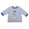 Set-Camiseta-Pantalon-Azul-y-Medias-Bebes-Niños-Little-Me-6M