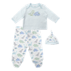 Set-Camiseta-Pantalon-y-Gorro-Dinos-Bebes-Niños-Little-Me-3M