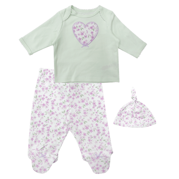 Set-Camiseta-Pantalon-y-Gorro-Bebes-Niños-Little-Me-3M